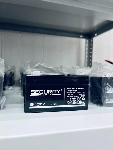 Батарея аккумуляторная SF 12012 12 В, 1,2 Ач (Security Force)